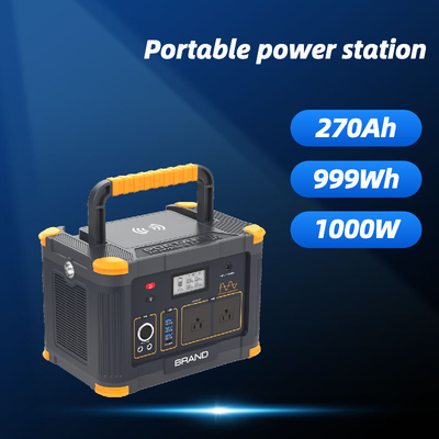 China 999wh Portable Solar Generator Power Station Lithium LiFePO4 Battery 500W 1000W supplier