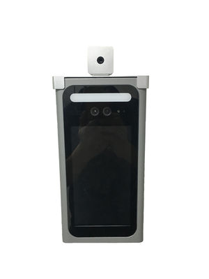 China Non Touch Access Control Binocular Cameras Facial Recognition Temperature Screening Kiosk For Work Recovery supplier